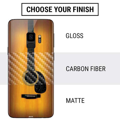 Wood Guitar Galaxy S9 Skin